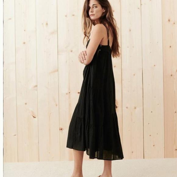 New Jenni Kayne cotton linen black summer sun dress XXL - Picture 2 of 7